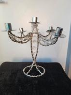 Kandelaar 5-arms vintage/retro, Huis en Inrichting, Woonaccessoires | Kandelaars en Kaarsen, Ophalen of Verzenden, Gebruikt, 25 tot 50 cm