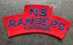 Canadese New Brunswick Rangers schoudertitel, Ophalen of Verzenden, Engeland, Landmacht