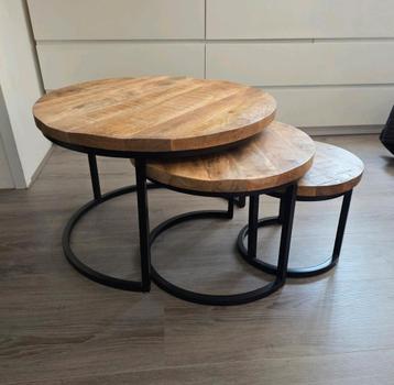 Salontafels salon tafel set mango hout mangohout NIEUW beschikbaar voor biedingen