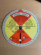 Antieke radio indexplaat index draaischijf, Antiek en Kunst, Antiek | Tv's en Audio, Ophalen of Verzenden
