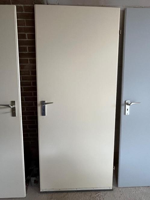 Opdekdeuren links en rechts, ook per stuk, Doe-het-zelf en Verbouw, Deuren en Horren, Gebruikt, Binnendeur, 200 tot 215 cm, 80 tot 100 cm