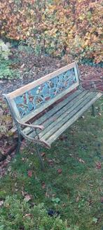 Tuinbankje Gietijzer - Opknapper!, Tuin en Terras, Tuinbanken, Ophalen, Gebruikt, Metaal