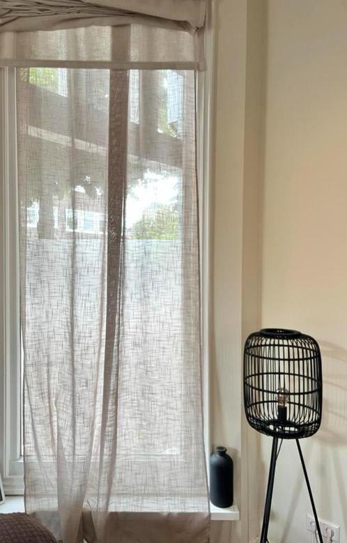 Gaia Gordijnen van Kwantum – Beige Naturel Look, Huis en Inrichting, Stoffering | Gordijnen en Lamellen, Zo goed als nieuw, 200 cm of meer