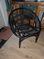 Kuipstoel Bohemianstyle rotan zwart, Ophalen, Zwart, Zo goed als nieuw, Eén