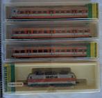Minitrix S-Bahnzug loc + 3 wagons, Trix, Ophalen of Verzenden, Zo goed als nieuw, Analoog