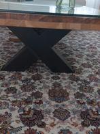 Salontafel echt hout 70x140, 100 tot 150 cm, Minder dan 50 cm, Rechthoekig, 50 tot 100 cm