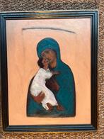 Schilderij religie. Maria en Jezus, Ophalen of Verzenden