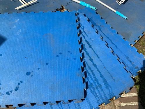 Judomatten voor onder zwembad (16m2), Tuin en Terras, Zwembad-toebehoren, Gebruikt, Grondzeil, Ophalen