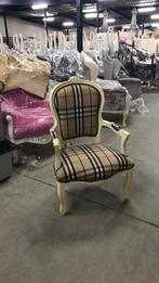Burberry stoel, Huis en Inrichting, Stoelen, Ophalen of Verzenden, Nieuw, Zwart, Eén