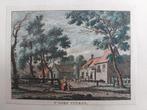 219 / Dorp Vuurst - Lage Vuursche Gekleurde gravure 18e eeuw, Antiek en Kunst, Ophalen of Verzenden