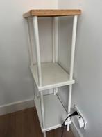 Witte Wandplank met Houten Blad, Ophalen of Verzenden, Zo goed als nieuw
