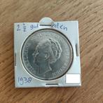 2½ Gulden 1938, Postzegels en Munten, Munten | Nederland, Zilver, Ophalen of Verzenden, Koningin Wilhelmina, Losse munt