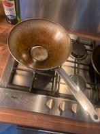 De Buyer Wokpan - 28cm, Huis en Inrichting, Keuken | Potten en Pannen, Overige materialen, Gebruikt, Inductieplaat, Ophalen of Verzenden
