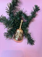 Oude vintage kerstbal Contrabas Bas Viool Banjo goud, Ophalen of Verzenden, Zo goed als nieuw