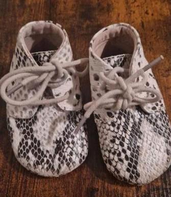 Mockies (Mavies) leren babyschoenen, Kinderen en Baby's, Babykleding | Schoentjes en Sokjes, Zo goed als nieuw, Jongetje of Meisje