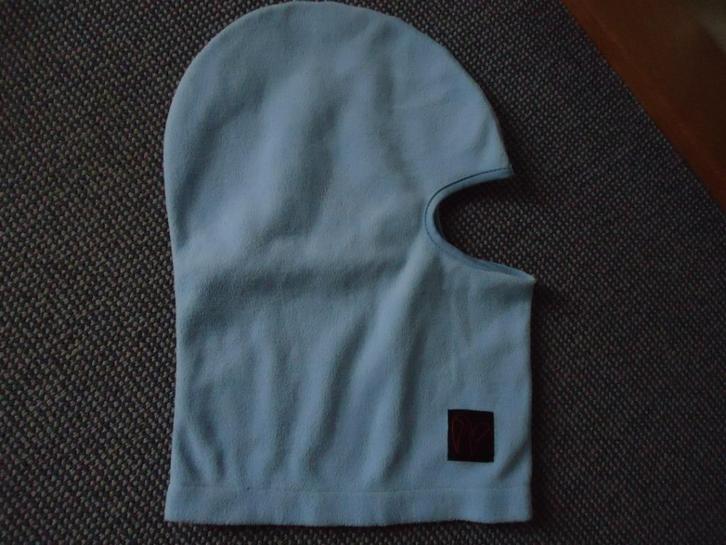 lichtblauwe fleece bivakmuts - kleine maat - dames, Sport en Fitness, Skiën en Langlaufen, Zo goed als nieuw, Kleding, Skiën, Overige merken