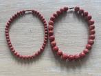 Twee kettingen bamboekoraal, Ophalen of Verzenden, Overige materialen, Ketting