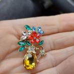 hele mooie bloemen broche, Overige materialen, 4 tot 7 cm, Verzenden, Nieuw