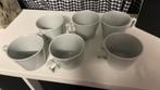 6 grijs/heel licht blauw bekers, Huis en Inrichting, Keuken | Servies, Ophalen, Zo goed als nieuw, Aardewerk, Kop(pen) en/of Schotel(s)