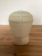 Vintage plafondlamp met glazen kap, Ophalen of Verzenden, Gebruikt, Glas