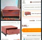 Koopje! Hoektafel, salontafel Goossens– nieuwstaat!, Ophalen, 50 tot 100 cm, Zo goed als nieuw, Minder dan 50 cm