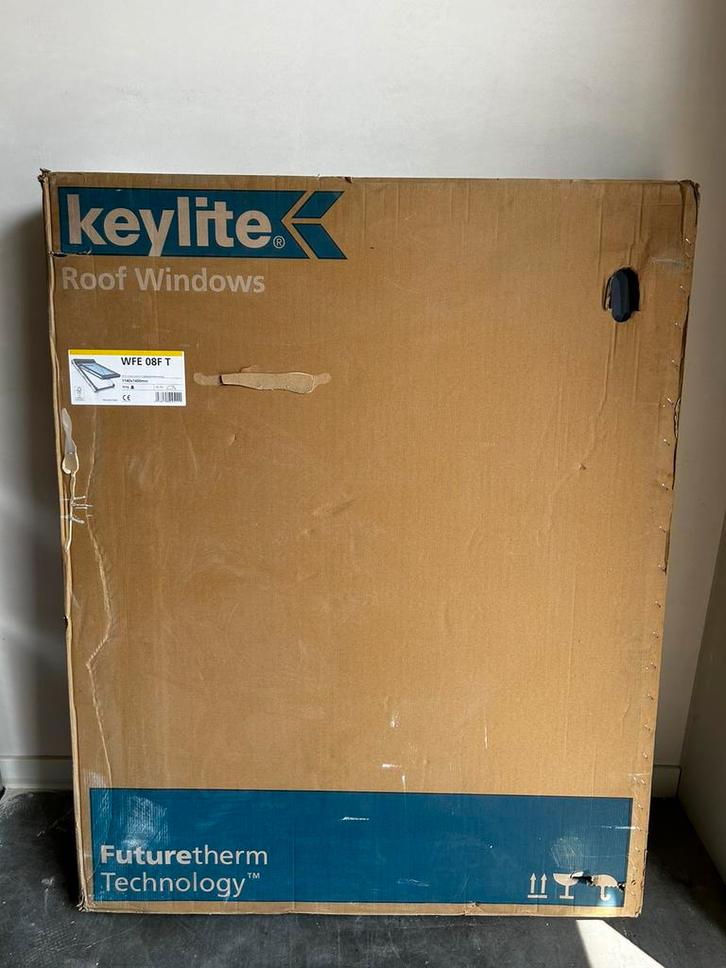 Keylite dakraam 1140x1400mm, Doe-het-zelf en Verbouw, Kozijnen en Schuifpuien, Nieuw, Overige typen, Kunststof, 75 tot 150 cm