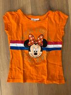 Koningsdag tshirt 104/110 Mickey Mouse zgan, Disney, Meisje, Ophalen of Verzenden, Zo goed als nieuw