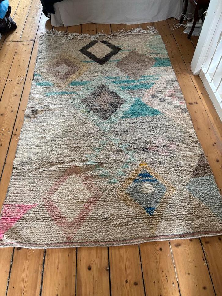 Marokkaans Berber Vloerkleed, Huis en Inrichting, Stoffering | Tapijten en Kleden, Zo goed als nieuw, 100 tot 150 cm, 200 cm of meer