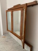 Antieke wastafel met spiegel en marmer blad, Ophalen