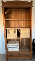 Massief Eiken open leg-hang kast demontabel (jaren 30/40), Ophalen