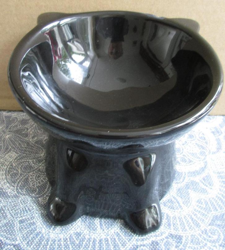 Voerbak voor kat - zwart - ø10.3x13 cm, Dieren en Toebehoren, Kattenvoerbakken en Drinkbakken, Nieuw, Ophalen of Verzenden