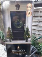 2 kerstboompjes + adventskrans met verlichting, Ophalen of Verzenden, Nieuw
