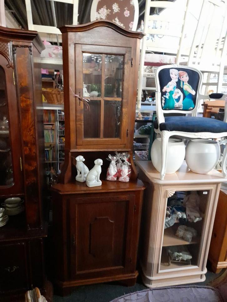 Mooi hoek kastje 2 delig, Huis en Inrichting, Kasten | Buffetkasten, Zo goed als nieuw, Minder dan 100 cm, 50 tot 100 cm, 25 tot 50 cm