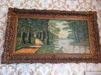 Grote antieke schilderij, Antiek en Kunst, Kunst | Schilderijen | Klassiek, Ophalen of Verzenden