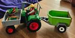 Playmobil tractor met aanhanger, Ophalen of Verzenden, Zo goed als nieuw