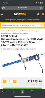 Carat A-1850 Diamantboormachine - Krachtig en Precisie, Doe-het-zelf en Verbouw, Ophalen of Verzenden, Nieuw, Boor- en/of Breekhamer
