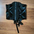 Corset Zwart - Maat S - 60 CM - Underbust - Corset - Gothic, Kleding | Dames, Sinister, Ophalen of Verzenden, Zwart, Body of Korset