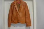Liv Collection - Bruin leren jasje - 38, Kleding | Dames, Maat 38/40 (M), Bruin, Ophalen of Verzenden, Gedragen
