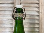 Antieke zware groene Franse wijnfles met ziel, Ophalen of Verzenden