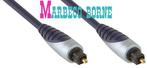Digitale Optische Toslink Audiokabel 5.0 m verguld, Bandridge, Nieuw, 5 tot 10 meter, Optische kabel