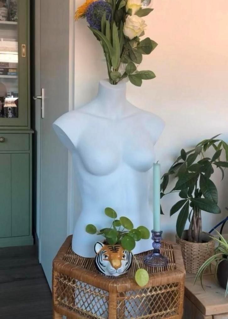 Deco vrouwen torso, Huis en Inrichting, Woonaccessoires | Overige, Zo goed als nieuw, Ophalen