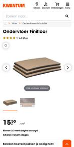 Ondervloer platen, Doe-het-zelf en Verbouw, Vloerdelen en Plavuizen, Ophalen, Overige materialen, 30 cm of meer, Gebruikt