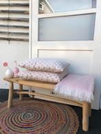 Stoer Houten Bankje - Onbehandeld Hout, Ophalen, 100 tot 150 cm, Beige, Nieuw