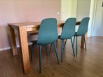 Eikenhouten eettafel, Huis en Inrichting, Tafels | Eettafels, Ophalen, Eikenhout, 50 tot 100 cm, Zo goed als nieuw