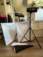 2 studioflitsers Falcon Eyes TF-400 A, Ophalen, Gebruikt, Lamp of Flitsset