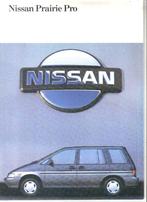 Nissan Prairie Pro, brochure uit 1989, Verzenden, Zo goed als nieuw, Nissan