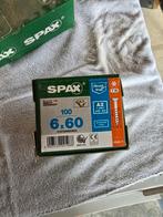 Spax Schroeven 6x60 RVS - 5 Dozen Nieuw, Doe-het-zelf en Verbouw, IJzerwaren en Bevestigingsmiddelen, 50 tot 100 mm, Schroeven