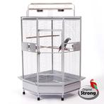 Papegaaienkooi Villa Erica Hamerslag Parelwit nu 10% korting, Ophalen, Nieuw, Metaal, Vogelkooi