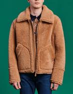 Gant shearling jas medium khaki echt leer winter herfst jas, Kleding | Heren, Jassen | Winter, Bruin, Maat 48/50 (M), GANT, Ophalen of Verzenden