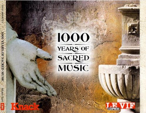 1505 - 1000 YEARS OF SACRED MUSIC - 5CD/BOX - NIEUW, Cd's en Dvd's, Cd's | Klassiek, Nieuw in verpakking, Kamermuziek, Middeleeuwen en Renaissance